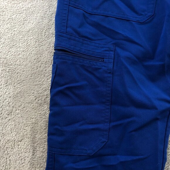 Figs Technical Collection Cargo Scrub Pants Unisex Small Straight Leg Blue - Picture 9 of 15